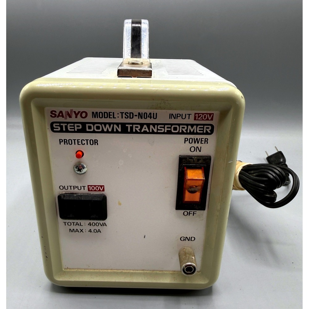 Sanyo TSD-N04U Step Down Transformer 120V to 100V 400VA 4A Made in Japan